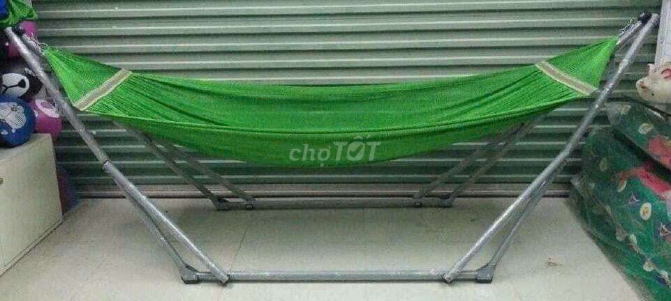 Võng xếp Thép Polyester Xanh lá 2 người. Mua bán Giường, chăn ga gối nệm tại Quận Cẩm Lệ Đà Nẵng được đăng bởi Phạm thị hoàng hình 1