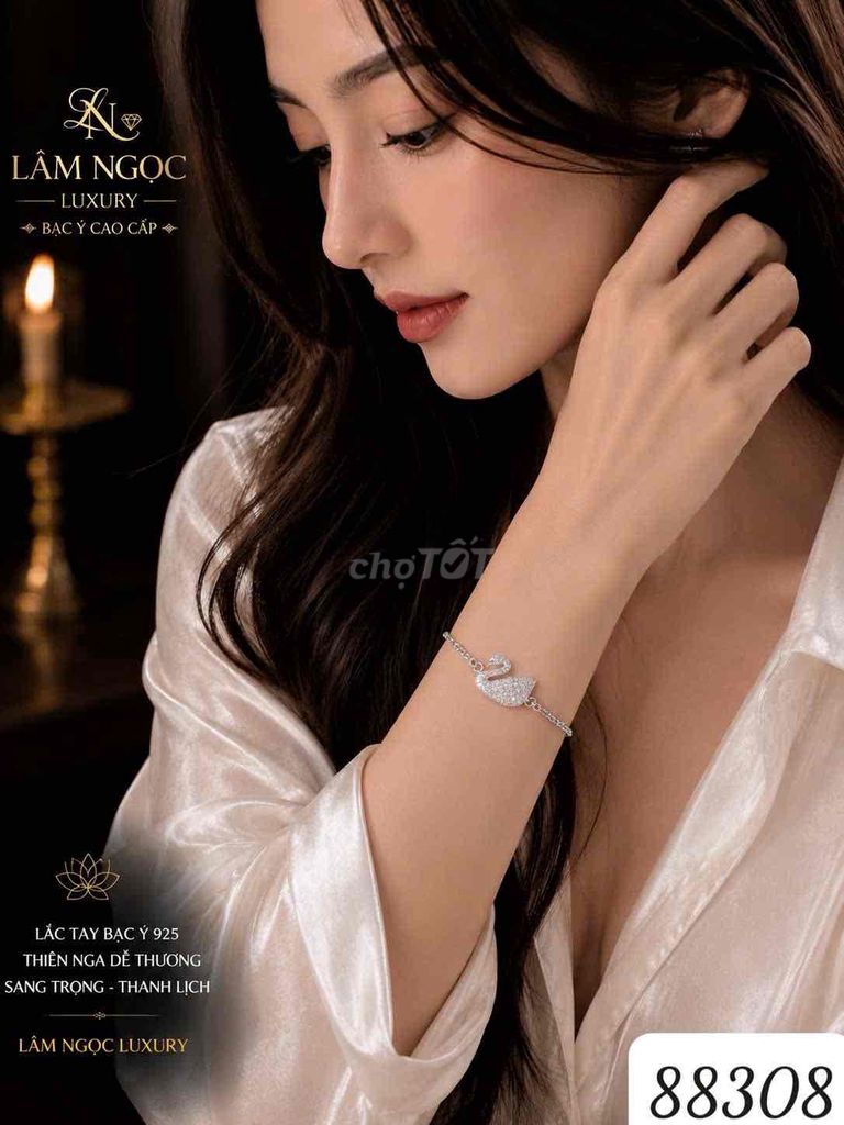 Lắc tay Bạc 925 Nữ Thiên nga. Mua bán Phụ kiện thời trang khác tại Quận 12 Tp Hồ Chí Minh được đăng bởi Bạc Ý Lâm Ngọc Q12 hình 1