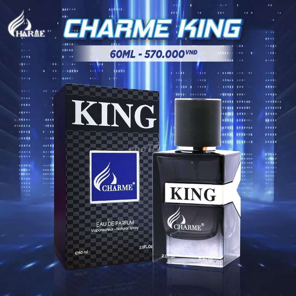[CHÍNH HÃNG] NƯỚC HOA NAM CHARME KING 60ML