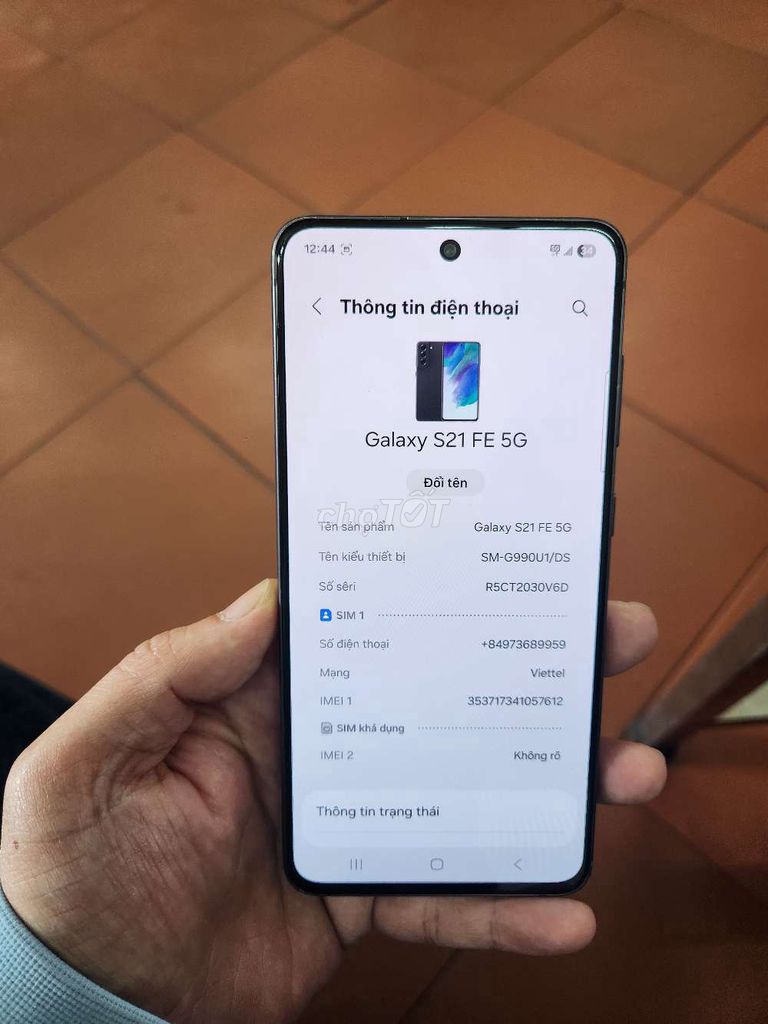 Samsung Galaxy S21 FE 5G 128GB Đen. Mua bán Điện thoại tại Quận Hoàng Mai Hà Nội được đăng bởi Quốc Huy hình 1