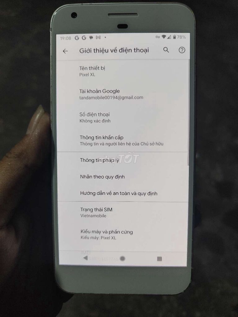 Google Pixel XL Bạc. Mua bán Điện thoại tại Huyện Củ Chi Tp Hồ Chí Minh được đăng bởi Hoàng Nguyễn Hồng Ân hình 1