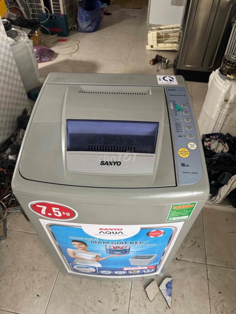 máy giặt sanyo aqua 7,5kg nhật bản