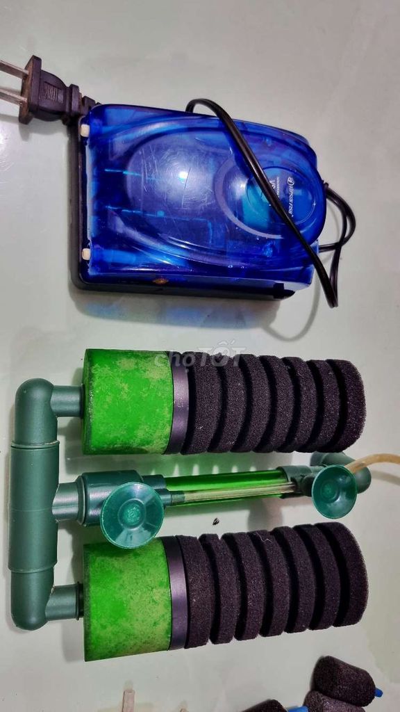 Máy thổi oxi hồ cá 2 vòi. Mua bán Phụ kiện, Thức ăn, Dịch vụ tại Thị xã Bình Minh Vĩnh Long được đăng bởi SƠN SƠN hình 1
