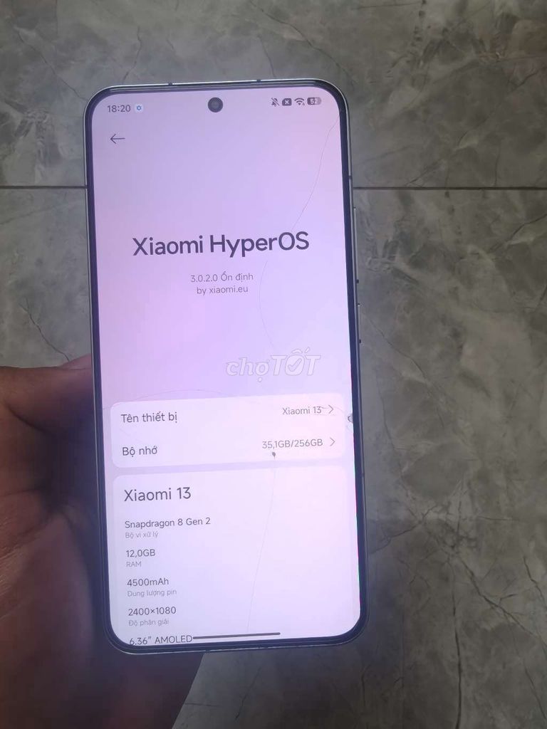 Xiaomi 13 12GB/256GB Xám Lưng da. Mua bán Điện thoại tại Quận Bắc Từ Liêm Hà Nội được đăng bởi Trung Đức hình 1