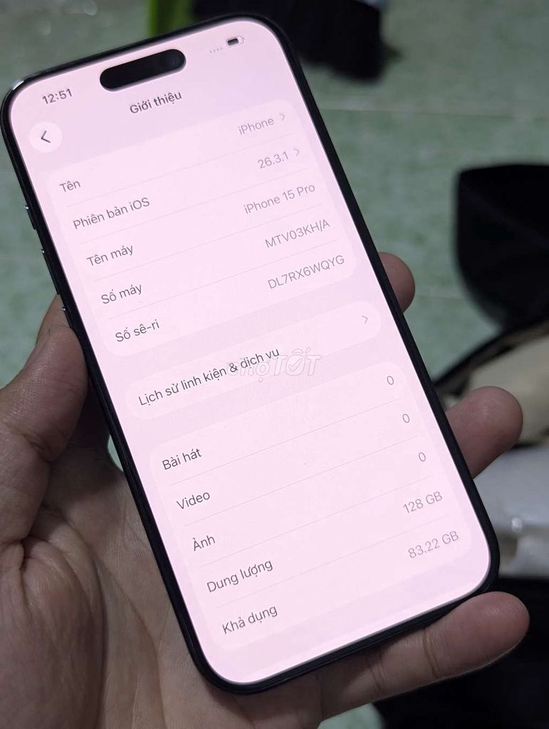 iPhone 15 Pro 128GB Xám. Mua bán Điện thoại tại Thành phố Thủ Đức Tp Hồ Chí Minh được đăng bởi Văn Lâm hình 1