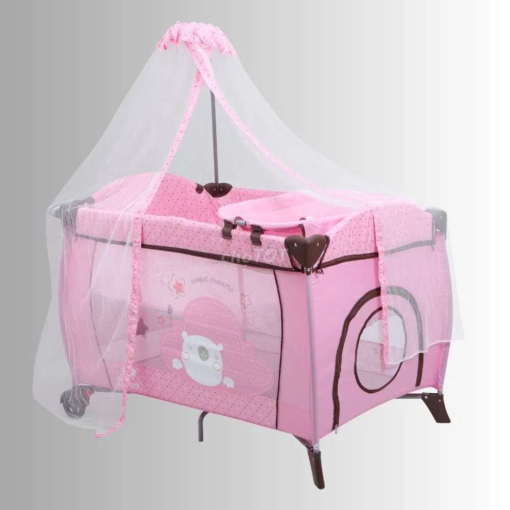 Nôi cũi đa năng Zaracos JENNI 046 Hồng. Mua bán Mẹ và bé tại Huyện Ân Thi Hưng Yên được đăng bởi Nguyễn Phú hình 1