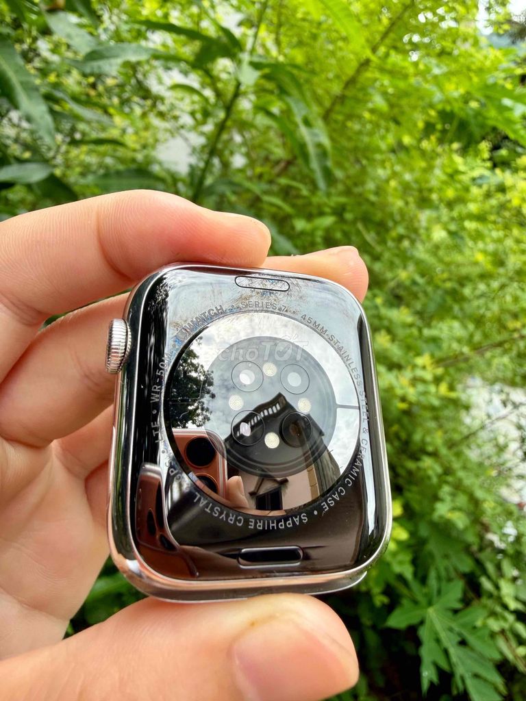 Apple Watch Series 7 eSIM Bạc 45mm. Mua bán Thiết bị đeo thông minh tại Quận Nam Từ Liêm Hà Nội được đăng bởi Vũ Văn Khánh hình 1