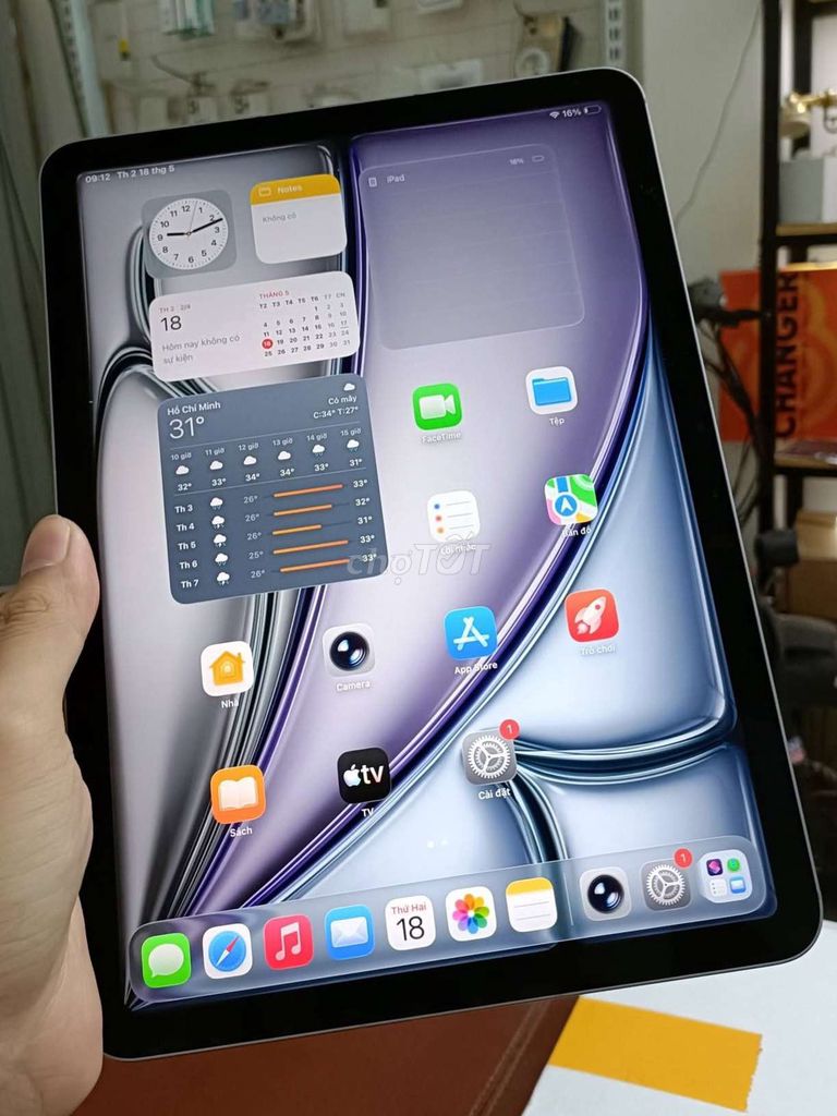 iPad Air 7 M3 11 inch 128GB bản 5G sạc 1,2 lần . Mua bán Máy tính bảng tại Quận Thanh Khê Đà Nẵng được đăng bởi TT PHONE hình 1