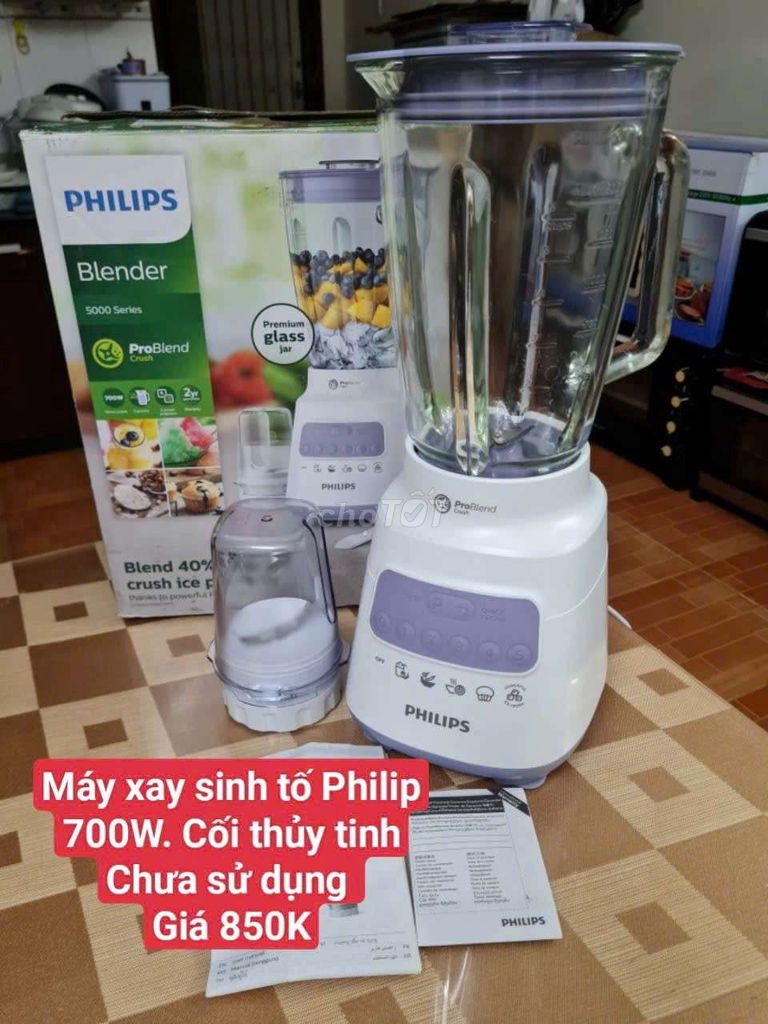 Thanh lý MÁY XAY SINH TỐ PHILIPS 700W CHƯA SỬ DỤNG