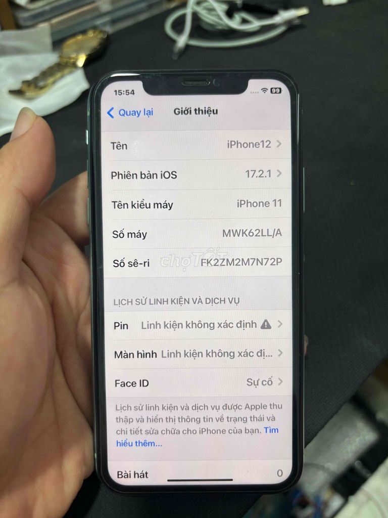 Apple iPhone 11 Xanh lá Hỏng Face ID. Mua bán Điện thoại tại Thành phố Bà Rịa Bà Rịa - Vũng Tàu được đăng bởi thanh lý hình 1