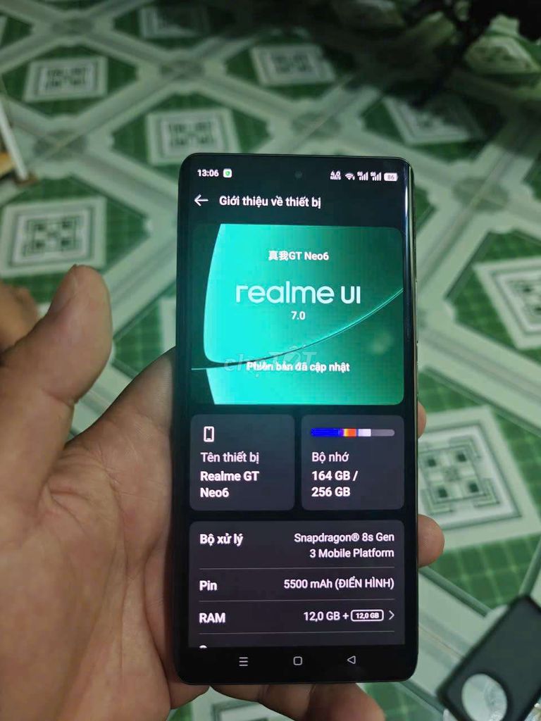 Realme GT Neo 6 12/256,chip 8s Gen3. Mua bán Điện thoại tại Thị xã Bến Cát Bình Dương được đăng bởi Mr An hình 1