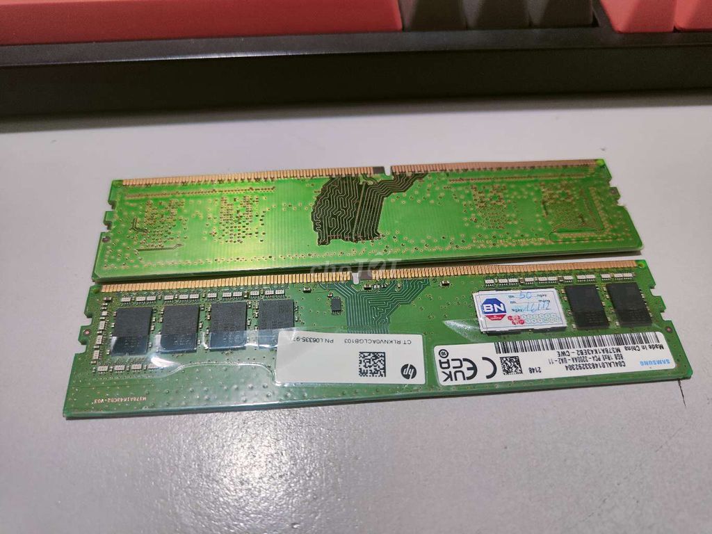 2 thanh ram ddr4 8gb buss 3200, lên đời nâng cấp