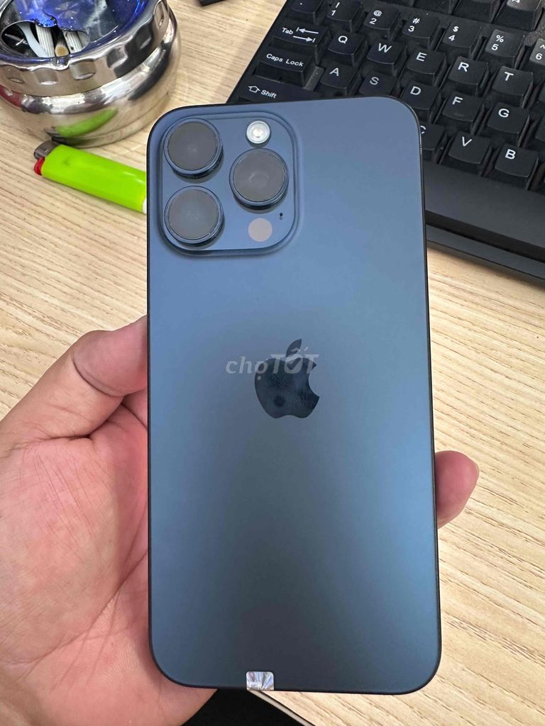 iphone 15 pro max blue 256gb pin 91% máy đẹp