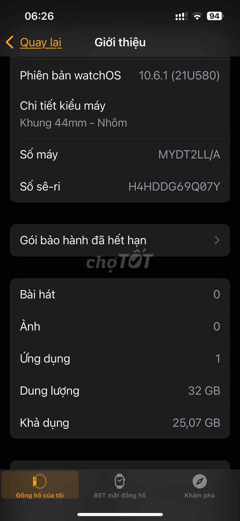 Apple Watch SE - 44mm- GPS