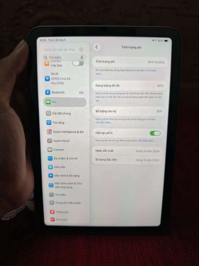 Apple iPad Mini 7 128GB Xám. Mua bán Máy tính bảng tại Thành phố Dĩ An Bình Dương được đăng bởi Hoàng Hùng hình 1