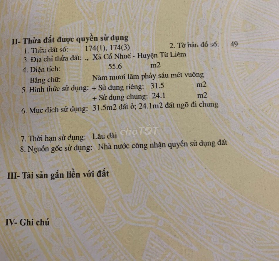 Nhà 4 tầng , mặt ngõ đường cổ nhuế , chỉ 2 tỉ .