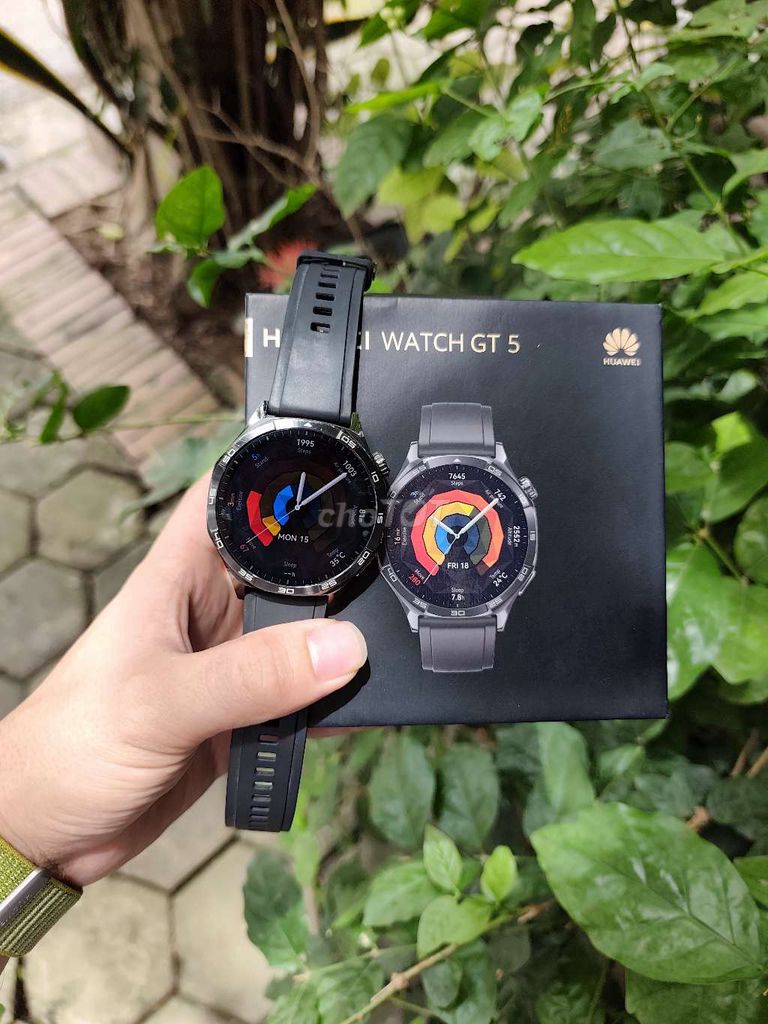 Huawei Watch GT 5 Đen Cao su. Mua bán Thiết bị đeo thông minh tại Quận Cầu Giấy Hà Nội được đăng bởi Duc Thinh Tran hình 1