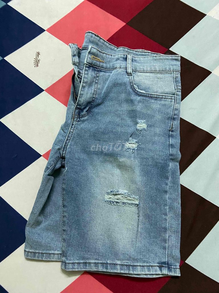 Quần short jean nam new nguyên tag chất tốt size34