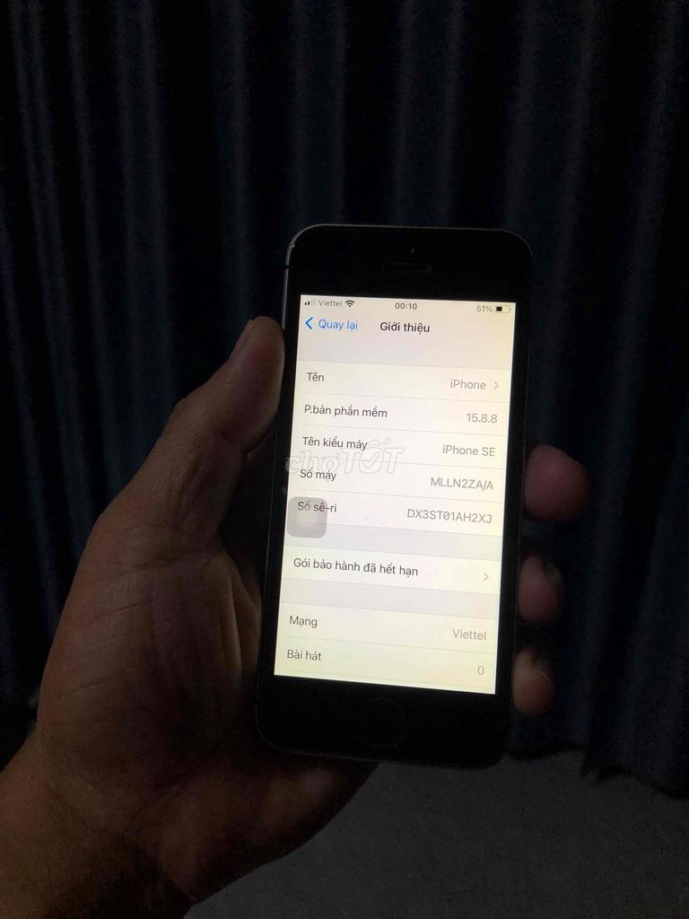 Apple iPhone SE Bạc. Mua bán Điện thoại tại Huyện Gò Dầu Tây Ninh được đăng bởi Mua Bán Âm Thanh Vs  ĐTDĐ Cổ  hình 1
