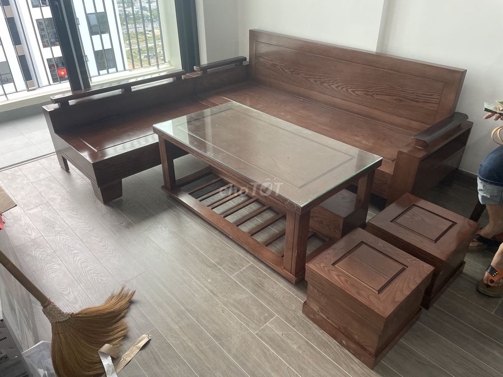 salon góc nhỏ sồi óc chó. Mua bán Nội thất, đồ gia dụng khác tại Quận Liên Chiểu Đà Nẵng được đăng bởi Salon gỗ Hoa Hùng hình 1