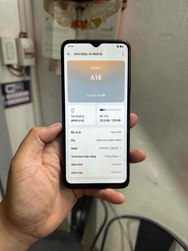 OPPO A18 128GB Đen. Mua bán Điện thoại tại Quận Thanh Xuân Hà Nội được đăng bởi Hoàng Huy Đỗ hình 1