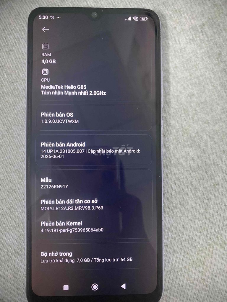 Xiaomi Redmi C12 64GB Tím. Mua bán Điện thoại tại Huyện Hóc Môn Tp Hồ Chí Minh được đăng bởi thuận lee hình 1