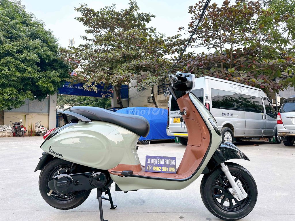 Vespa xám xanh ắc quy 2025 đủ giấy. Mua bán Xe điện tại Quận Bắc Từ Liêm Hà Nội được đăng bởi Xe điện Bình Phương hình 5