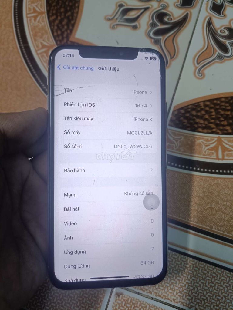 iPhone X 64 quốc tế giao lưu / thu mua. Mua bán Điện thoại tại Huyện Thanh Trì Hà Nội được đăng bởi Vua điện thoại hình 1