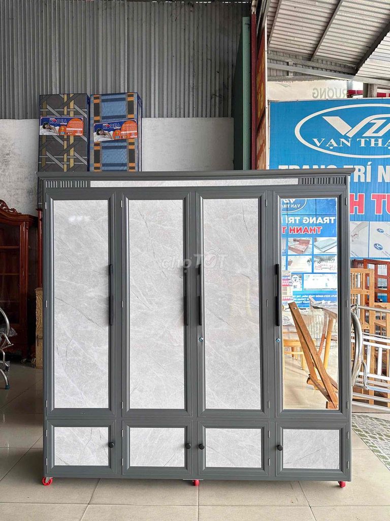Tủ quần áo Nhôm Xám Hiện đại. Mua bán Tủ, kệ gia đình tại Huyện Chợ Mới An Giang được đăng bởi Đặng Hiếu Thạnh hình 1