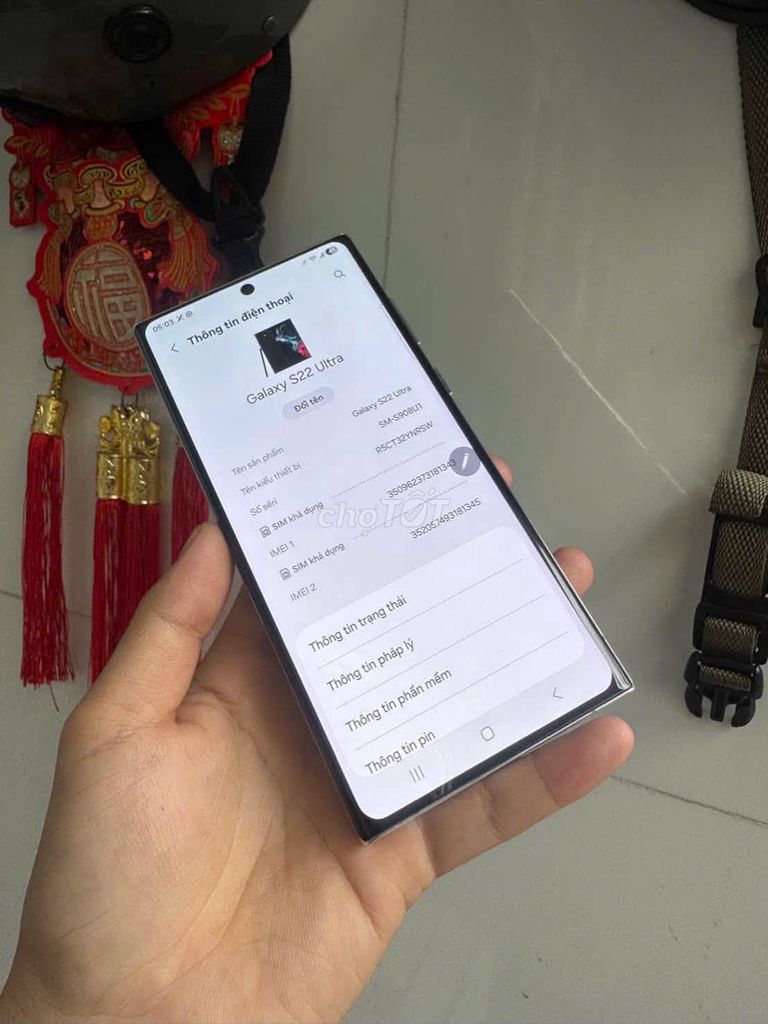 Samsung Galaxy S22 Ultra 8GB/128GB Trắng. Mua bán Điện thoại tại Thành phố Thủ Đức Tp Hồ Chí Minh được đăng bởi Hội Đồ Điện Tử hình 1