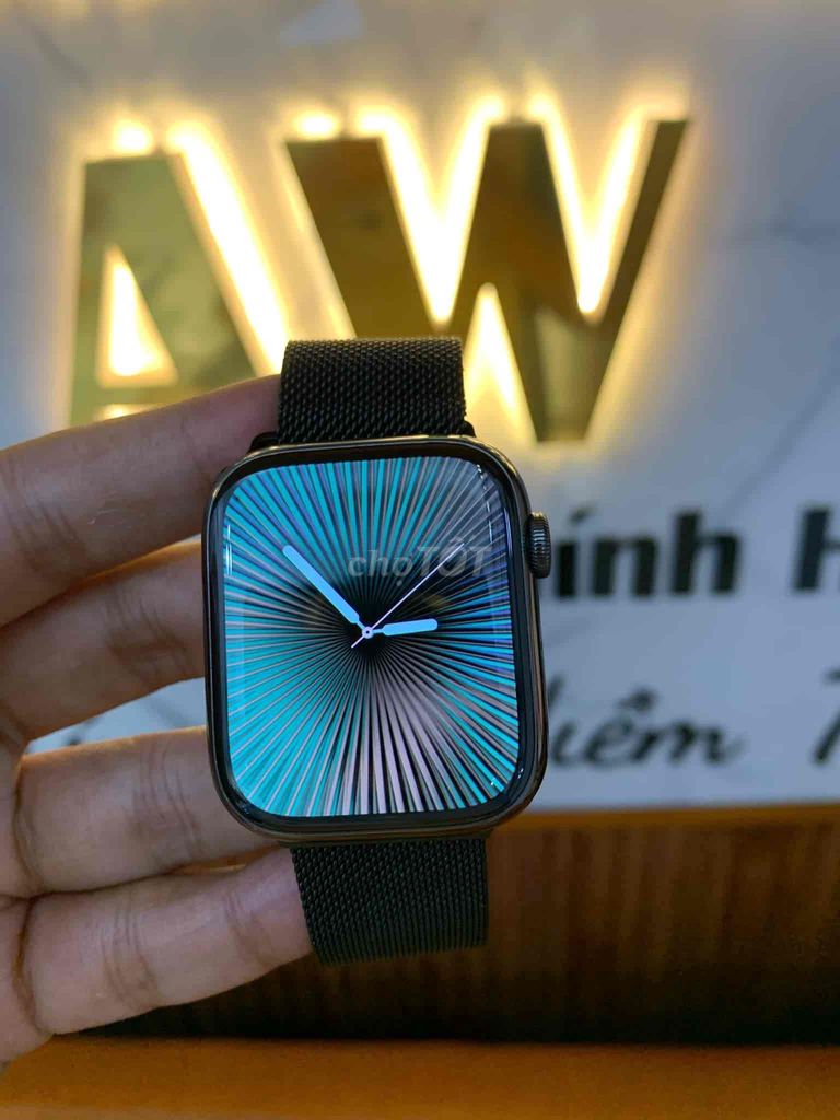 bán apple watch sr7:45 Thép đen nguyên zin 100%