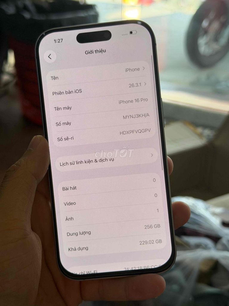 Apple iPhone 16 Pro 256GB Trắng. Mua bán Điện thoại tại Quận Bình Thạnh Tp Hồ Chí Minh được đăng bởi Phạm Thế Tuyển hình 1