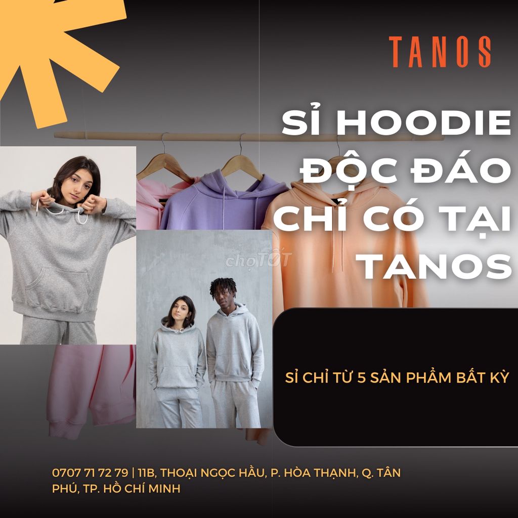 SỈ HOODIE ĐỘC ĐÁO - CHỈ CÓ TẠI TANOS