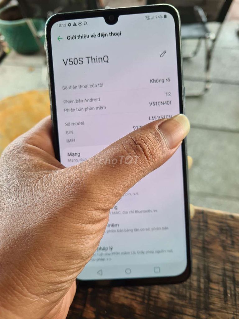 LG V50s ThinQ 8/256GB Đen. Mua bán Điện thoại tại Huyện Củ Chi Tp Hồ Chí Minh được đăng bởi Hoàng Nguyễn Hồng Ân hình 1