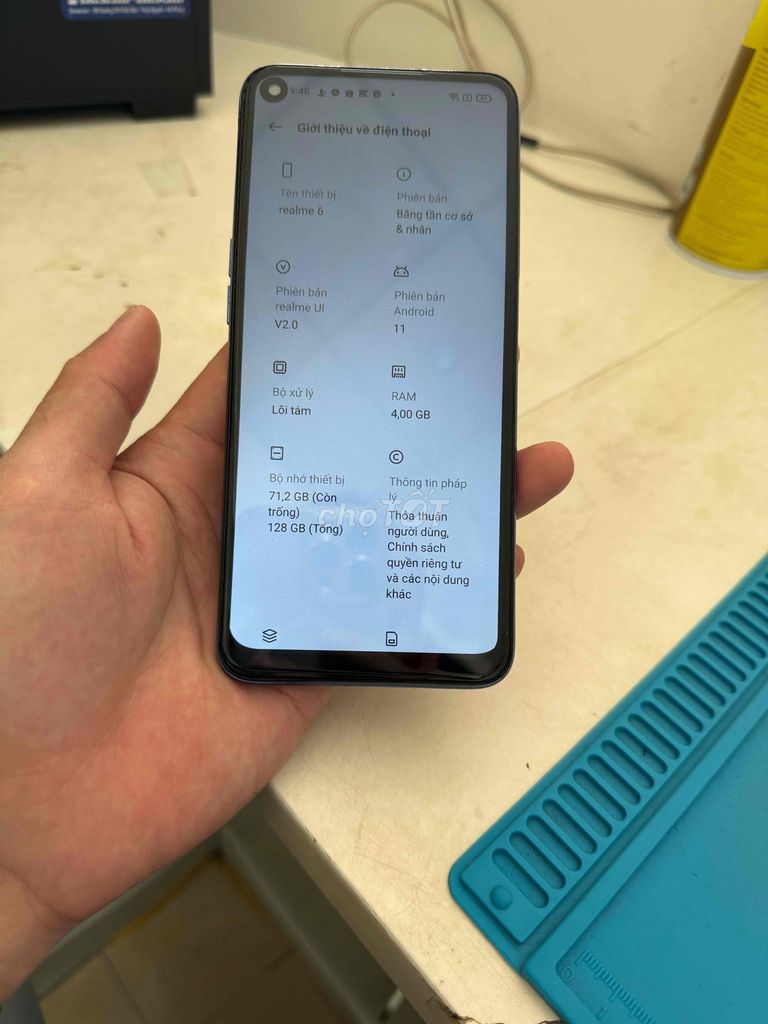 Realme 6 128GB Xanh. Mua bán Điện thoại tại Huyện Thuỷ Nguyên Hải Phòng được đăng bởi Hùng Nguyễn THP store hình 1