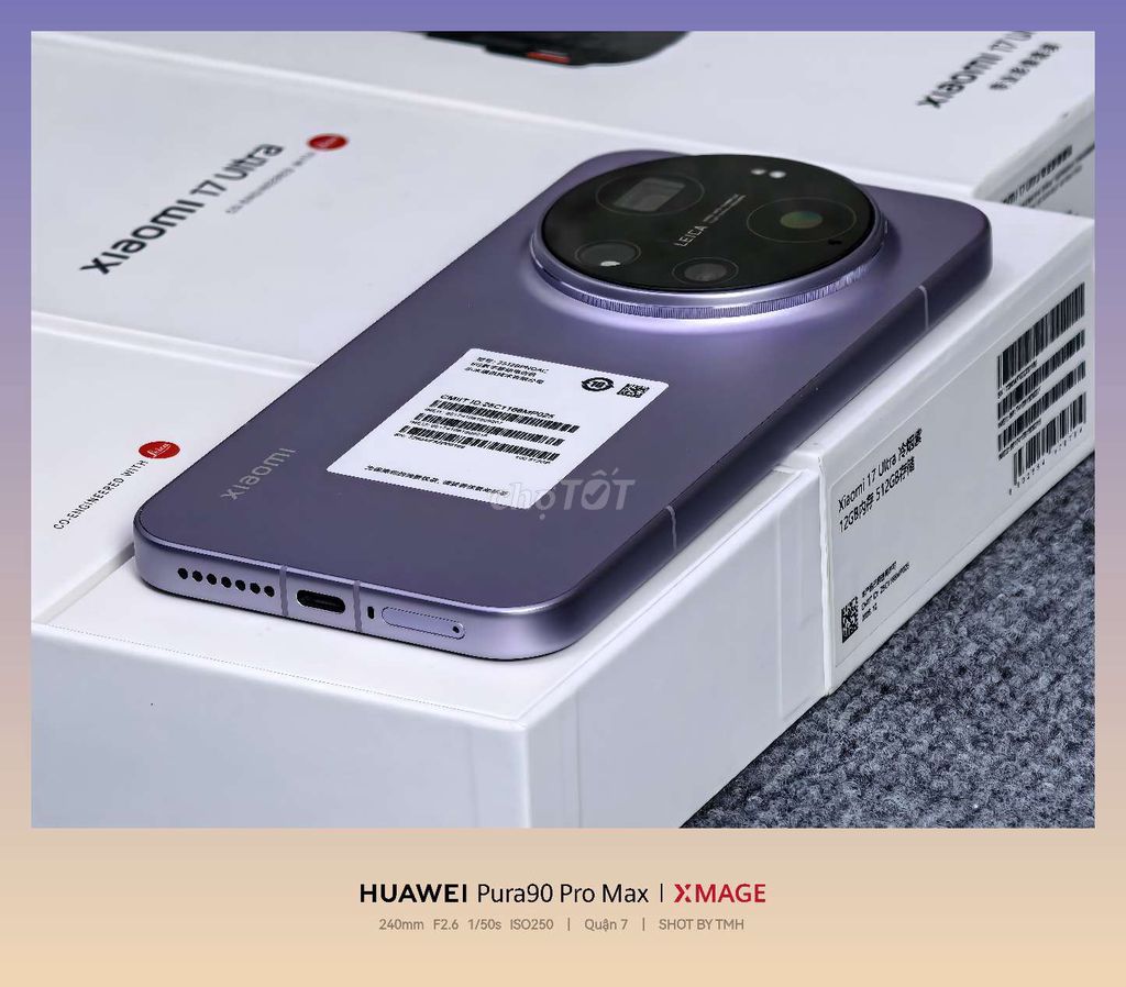 Xiaomi 17 Ultra 512GB Tím fullbox cận 99% có gl. Mua bán Điện thoại tại Quận 7 Tp Hồ Chí Minh được đăng bởi TMH hình 1