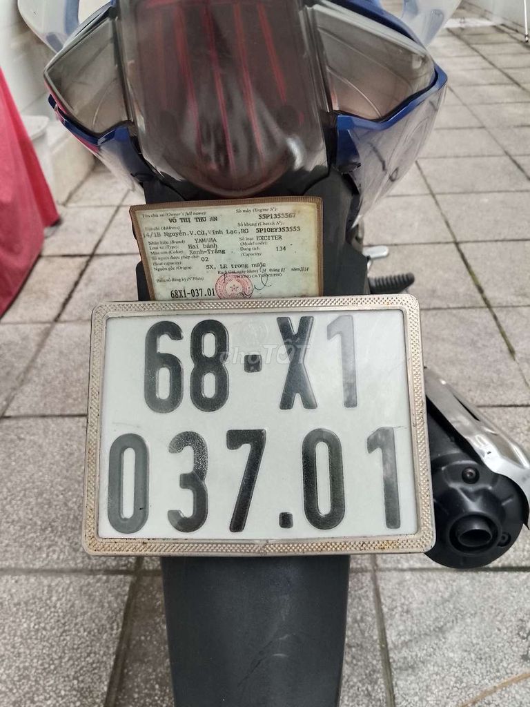 Yamaha Exciter 2014 Trắng Xanh. Mua bán Xe máy tại Thị xã Tân Uyên Bình Dương được đăng bởi Phan Tam hình 7