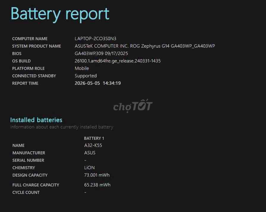 ASUS ROG Zephyrus G14 Ryzen AI 9 HX 370 32GB/1TB. Mua bán Laptop tại Thành phố Thủ Đức Tp Hồ Chí Minh được đăng bởi thanghoangtrong hình 1