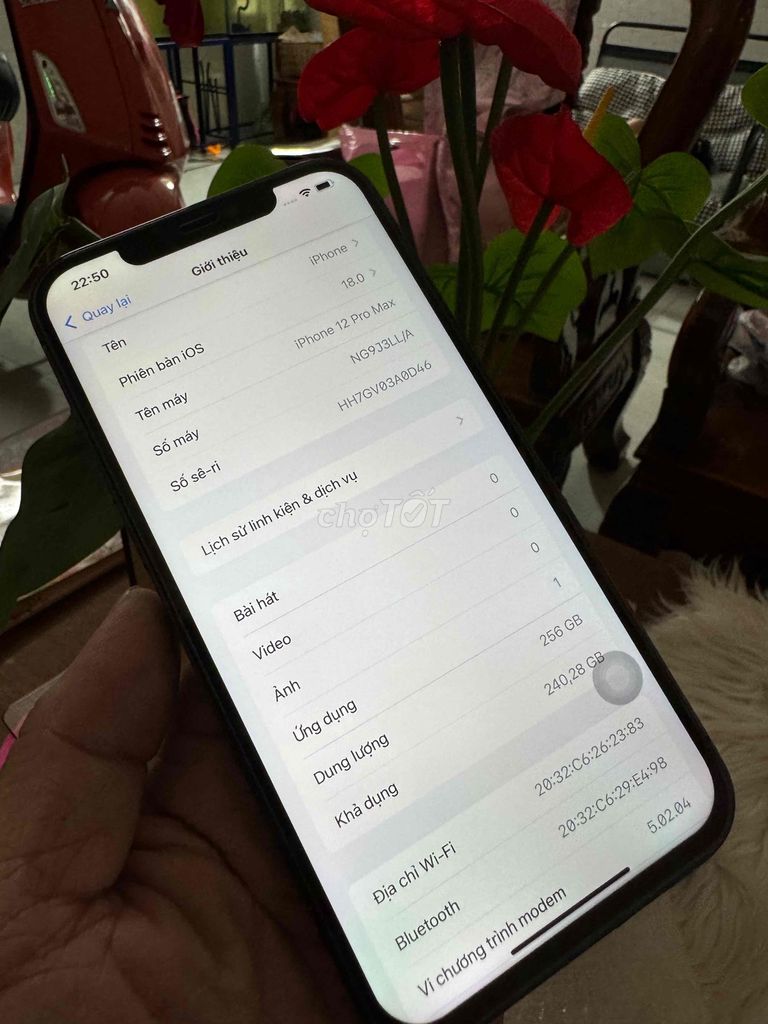 iPhone 12 prm 256G xanh dương