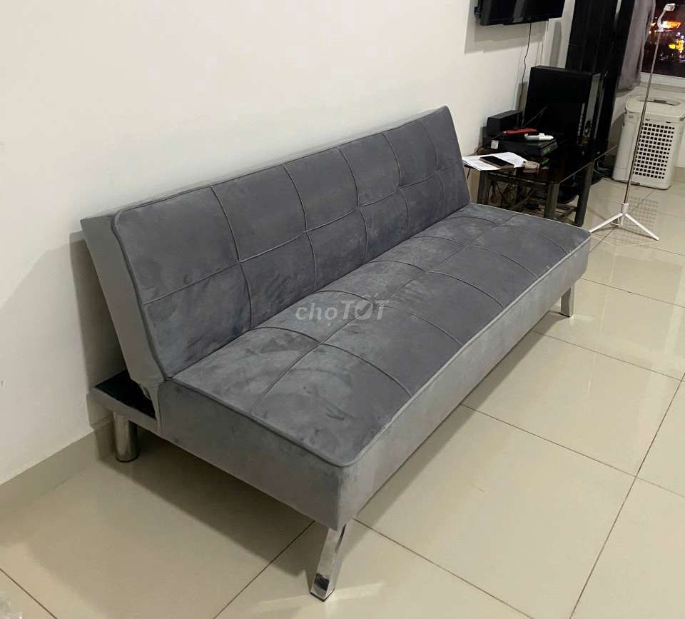 SOFA BED BẬT GIƯỜNG - XÁM NHUNG