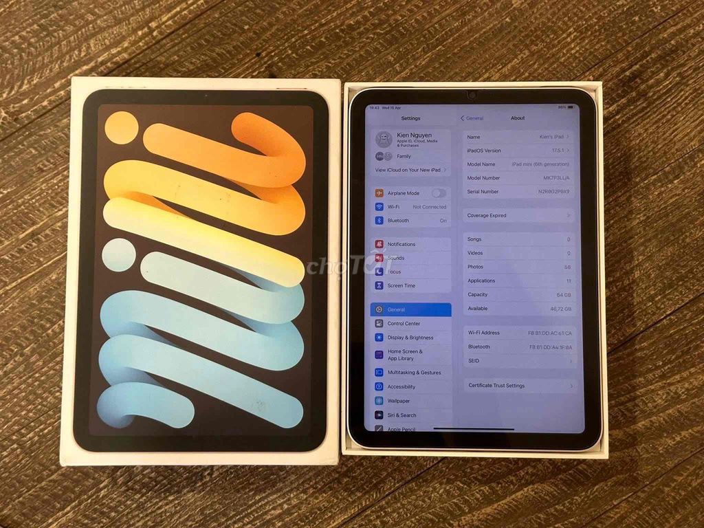 Apple iPad mini 6 64GB Vàng. Mua bán Máy tính bảng tại Quận Hà Đông Hà Nội được đăng bởi Nam hình 1