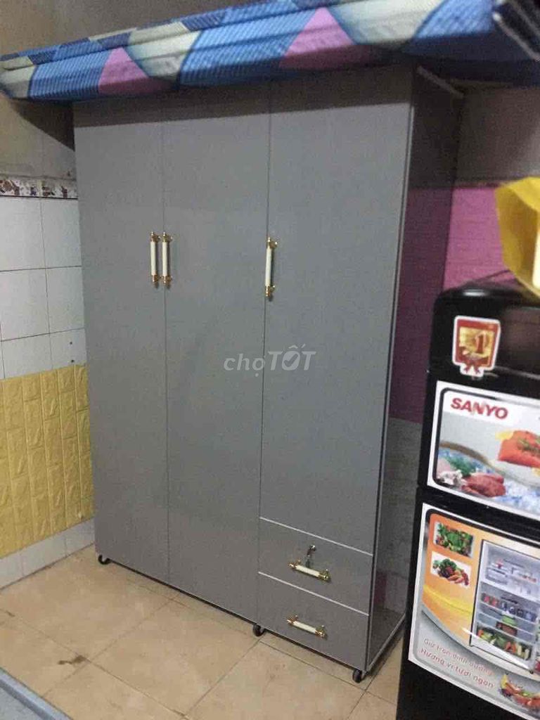 Tủ quần áo Nhựa Đài Loan 3 cánh xám newsss. Mua bán Tủ, kệ gia đình tại Quận 11 Tp Hồ Chí Minh được đăng bởi hạnh hình 1
