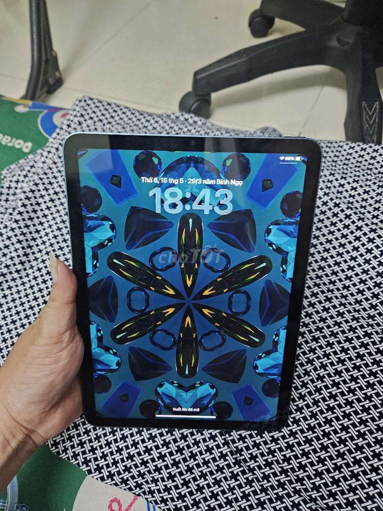 Apple iPad Air 5 M1 wifi 64GB truetone vân tay ok. Mua bán Máy tính bảng tại Thành phố Thủ Đức Tp Hồ Chí Minh được đăng bởi binphone hình 1