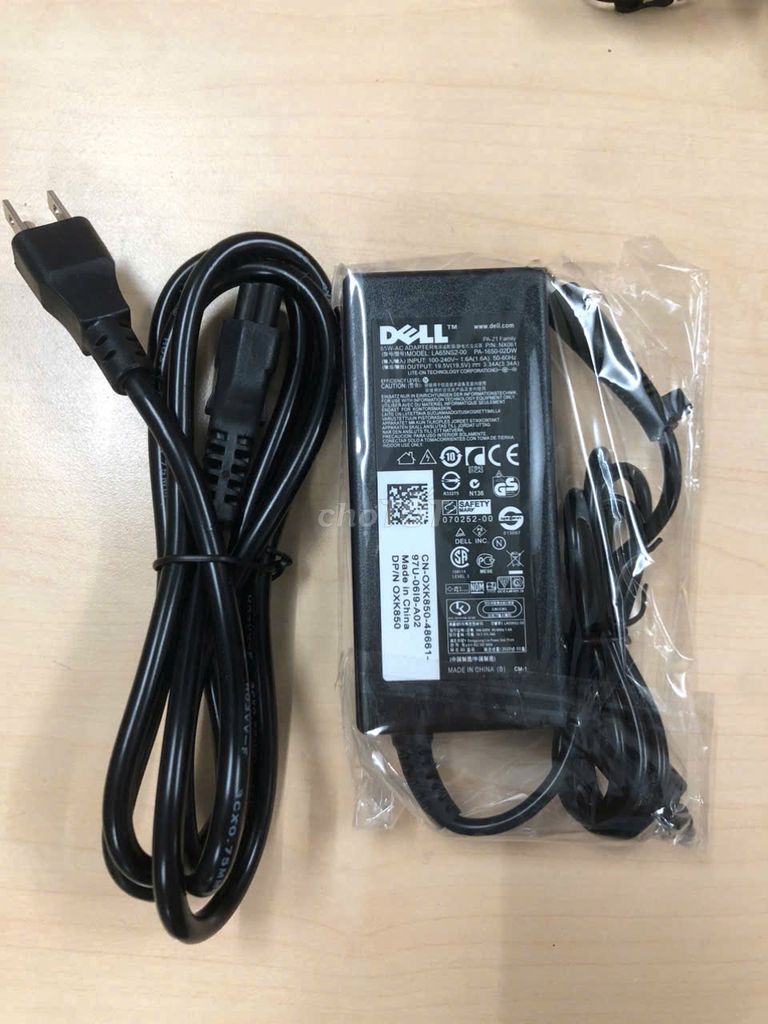 Sạc Laptop Dell 65W kim lớn loại tốt - BH 06 tháng