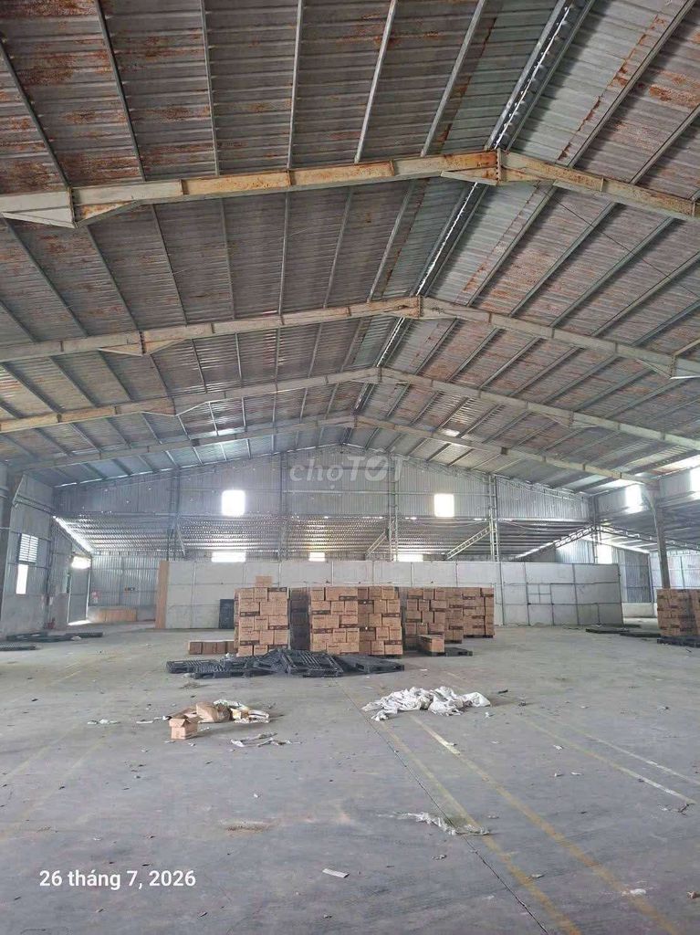 cho thuê xưởng 3600m2 giá thuê 130 triệu/tháng