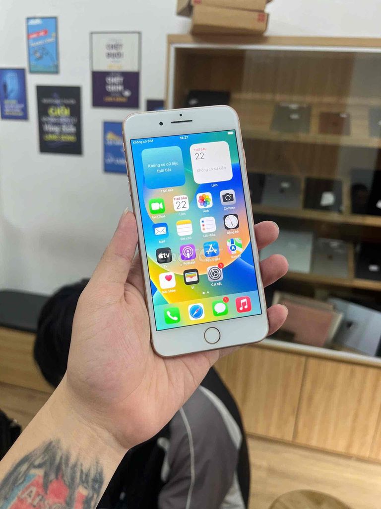 Apple iPhone 8 Plus 256GB Vàng hồng. Mua bán Điện thoại tại Quận Đống Đa Hà Nội được đăng bởi KT Hà Nội Mobile hình 1