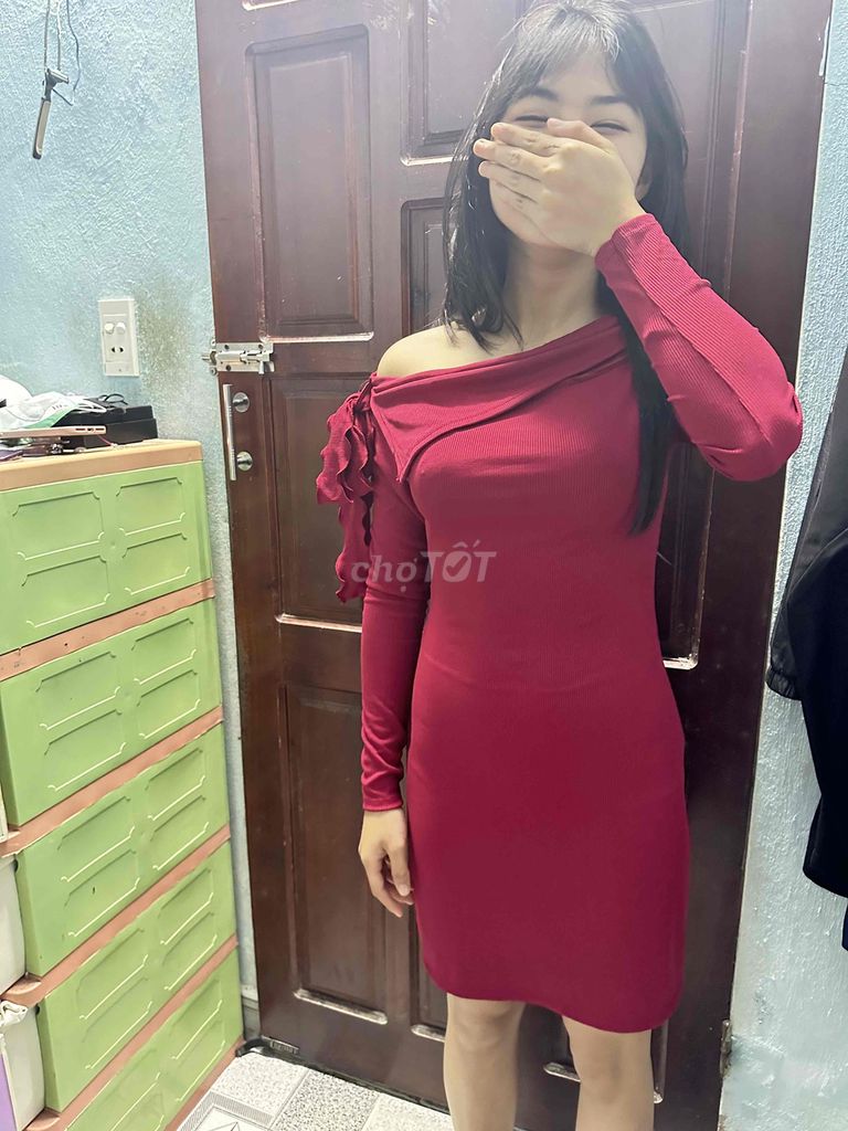 Đầm nữ len gân ôm body. Mua bán Quần áo tại Huyện Hòa Vang Đà Nẵng được đăng bởi Huyền Trang hình 1