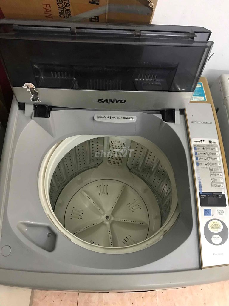 Máy giặt Sanyo 8kg bao lắp có bh ạ!!!