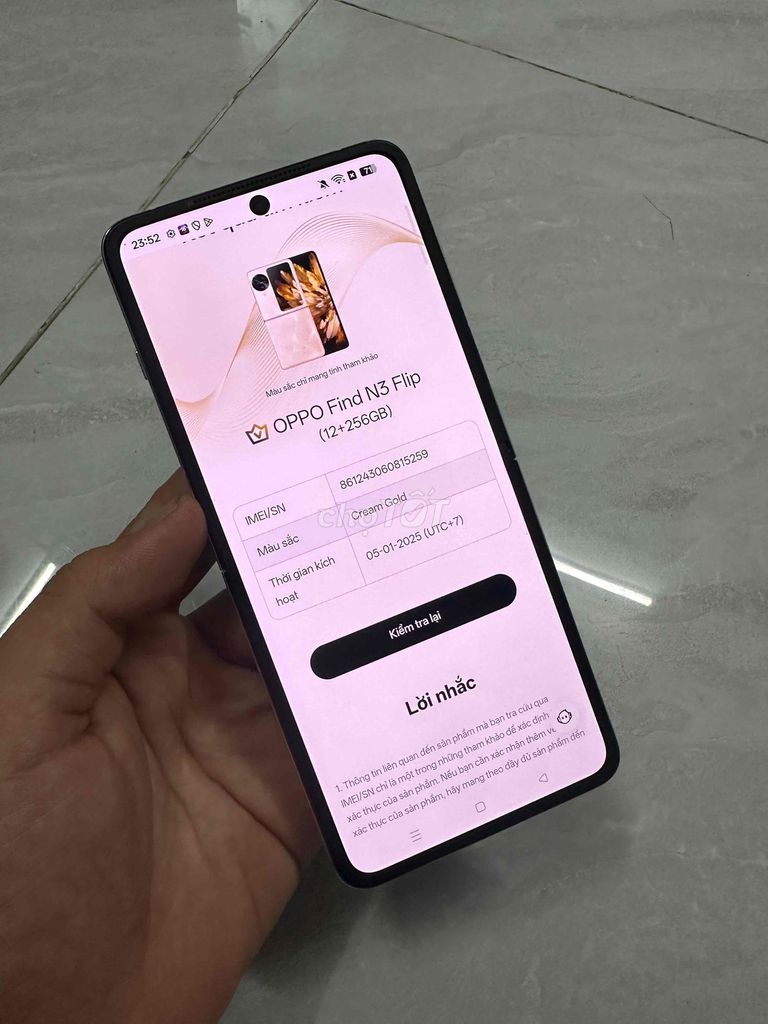 Oppo Find N3 Flip 5G 12/256GB zin đẹp hàng ViệtNam. Mua bán Điện thoại tại Quận 8 Tp Hồ Chí Minh được đăng bởi Thanh Tâm Mobile hình 1
