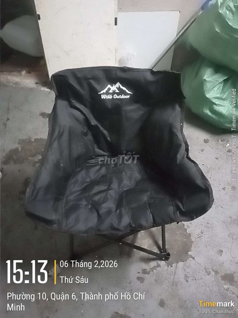 Ghế xếp Wibb Outdoor Vải Đen. Mua bán Bàn ghế tại Quận 8 Tp Hồ Chí Minh được đăng bởi Nguyễn Văn Cường hình 1